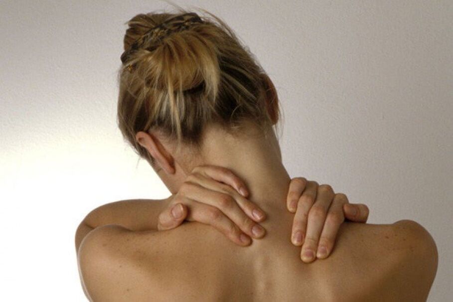 neck pain due to osteochondrosis